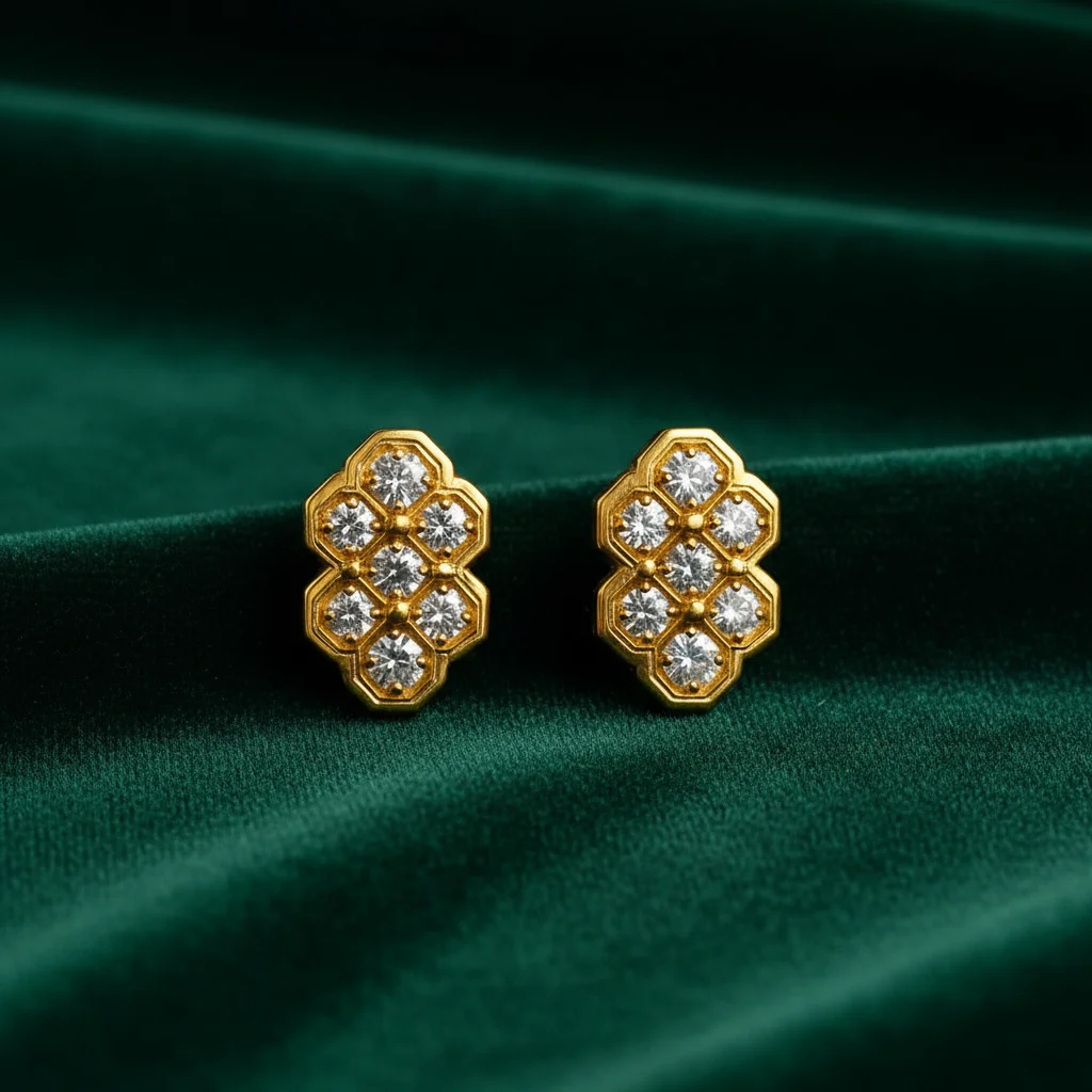 Regal Lattice Diamond Studs