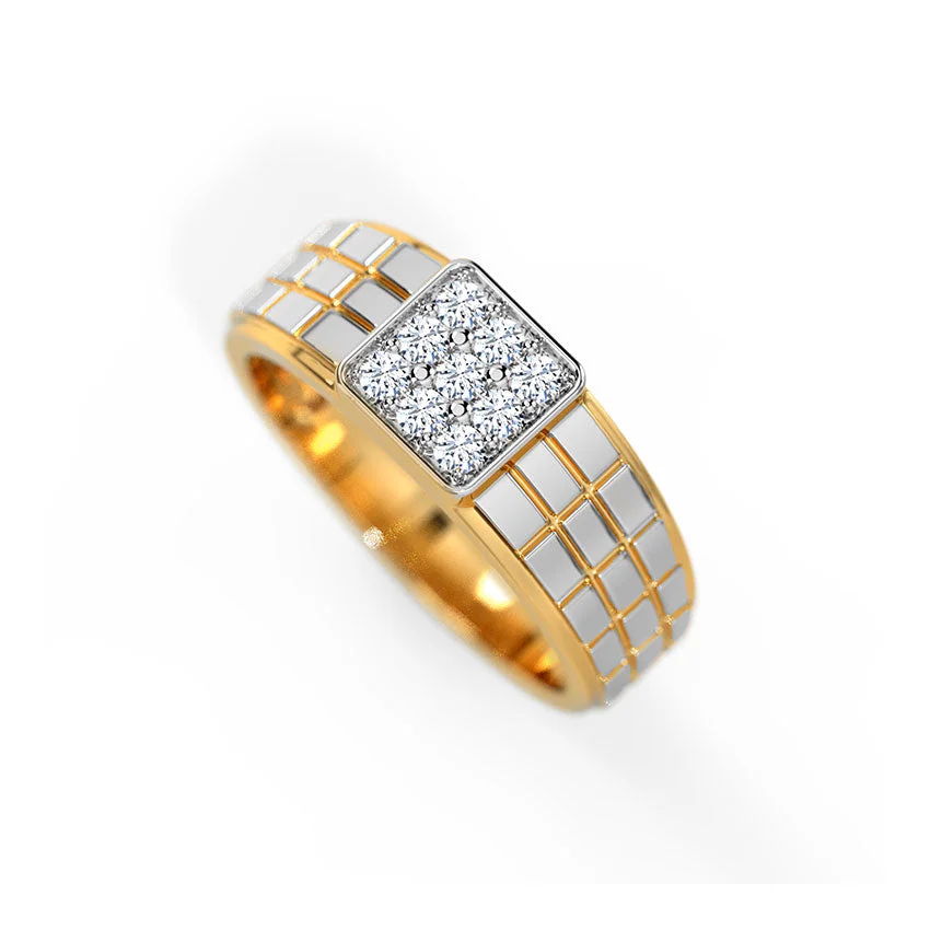 Crown Matrix Diamond Ring