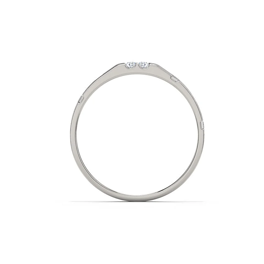 Modern Duo Diamond Ring
