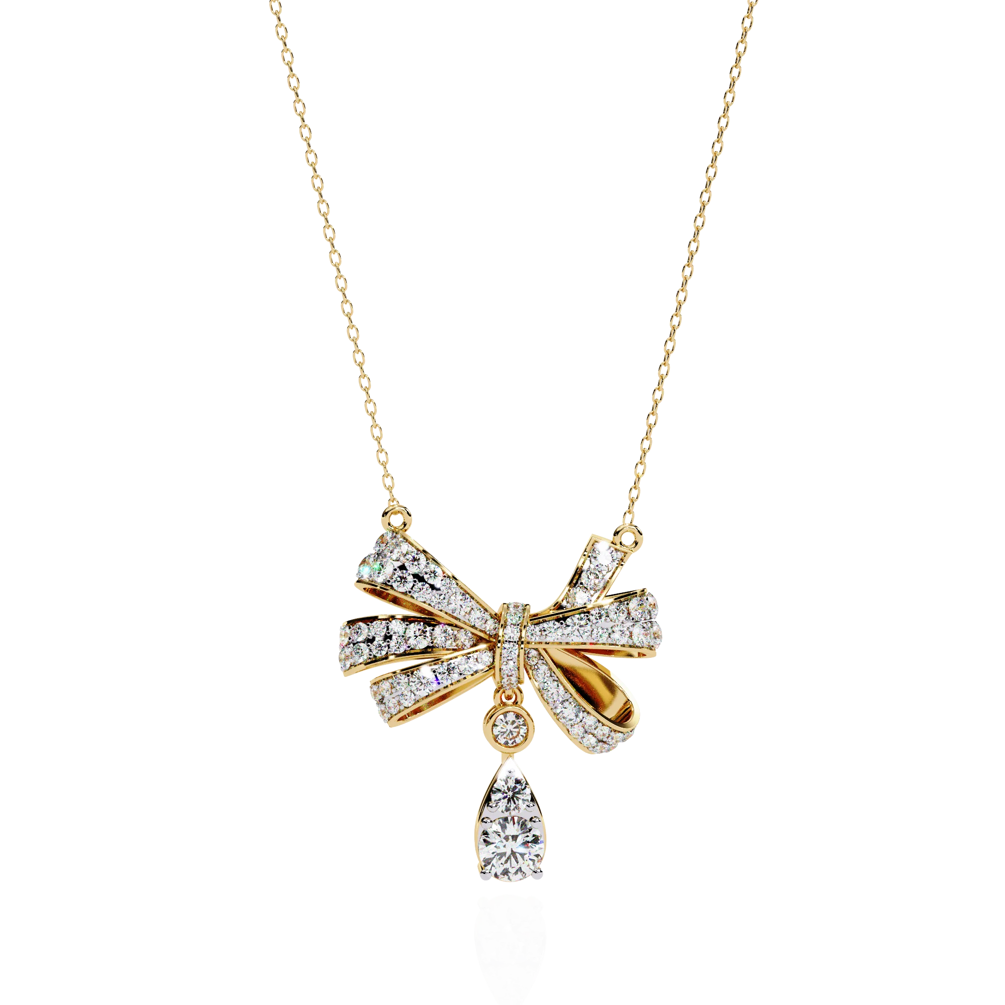 Celestial Bow Diamond Necklace