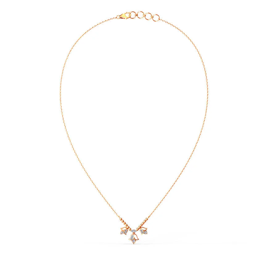 Lotus Grace Diamond Necklace