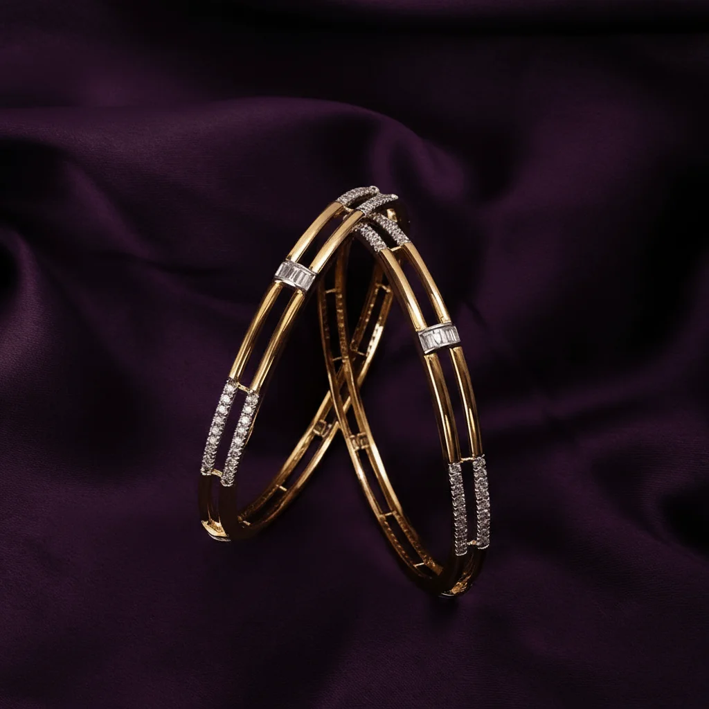 Linea Arc Diamond Bangles