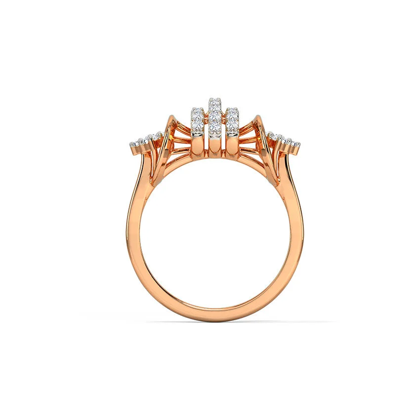 Threefold Radiance Diamond Ring