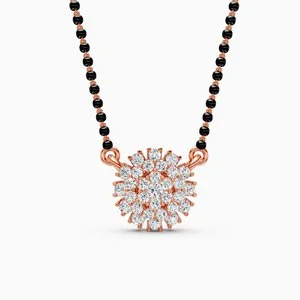 Sunburst Bloom Diamond Mangalsutra