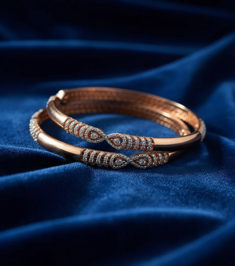 Rosalia Paisley Diamond Bangle