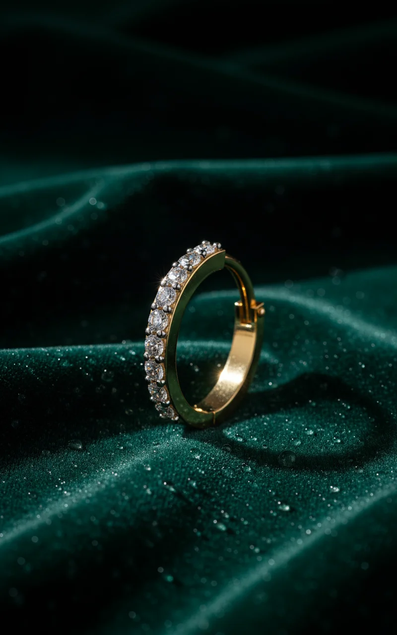 Elysian Pavé Diamond Clicker Hoop