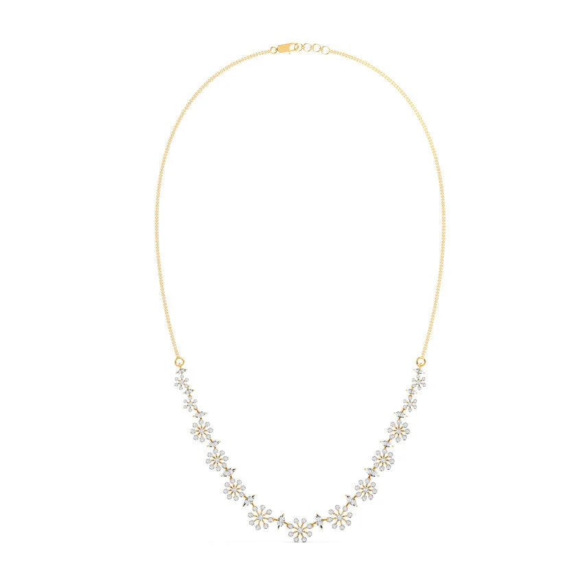 Floral Symphony Diamond Necklace