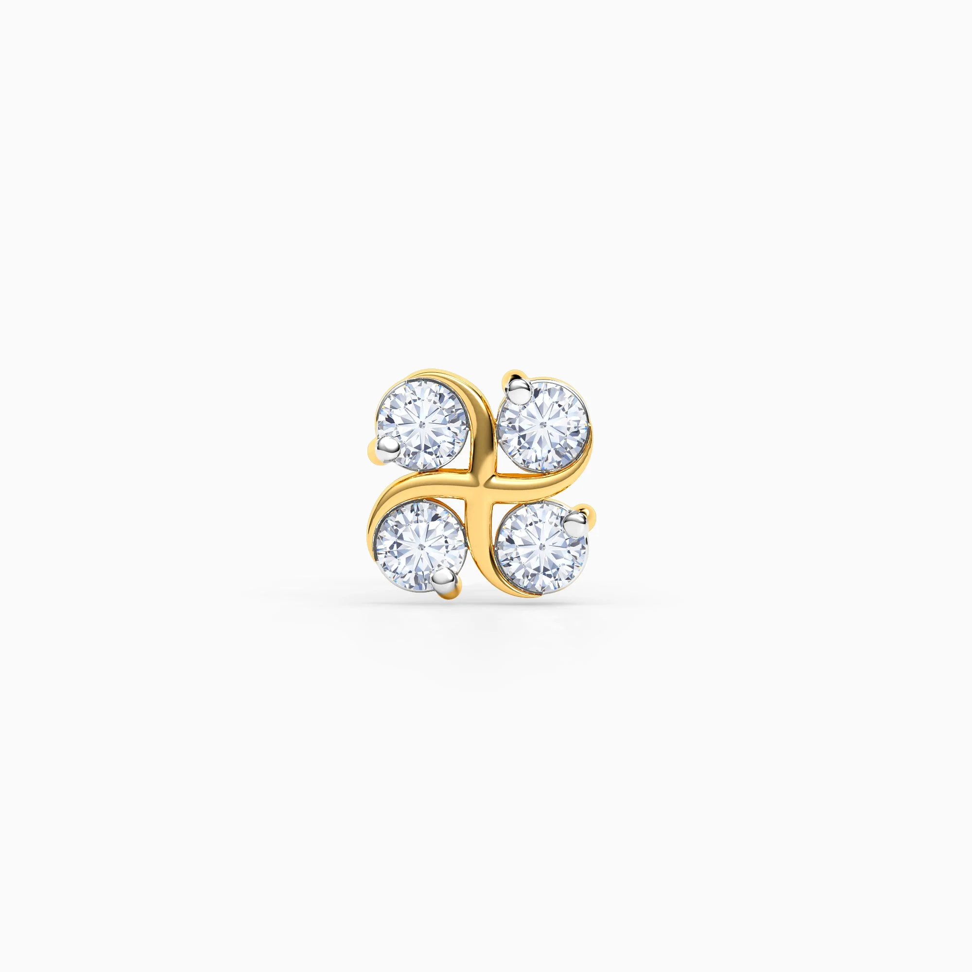Petal Spark Nose Pin