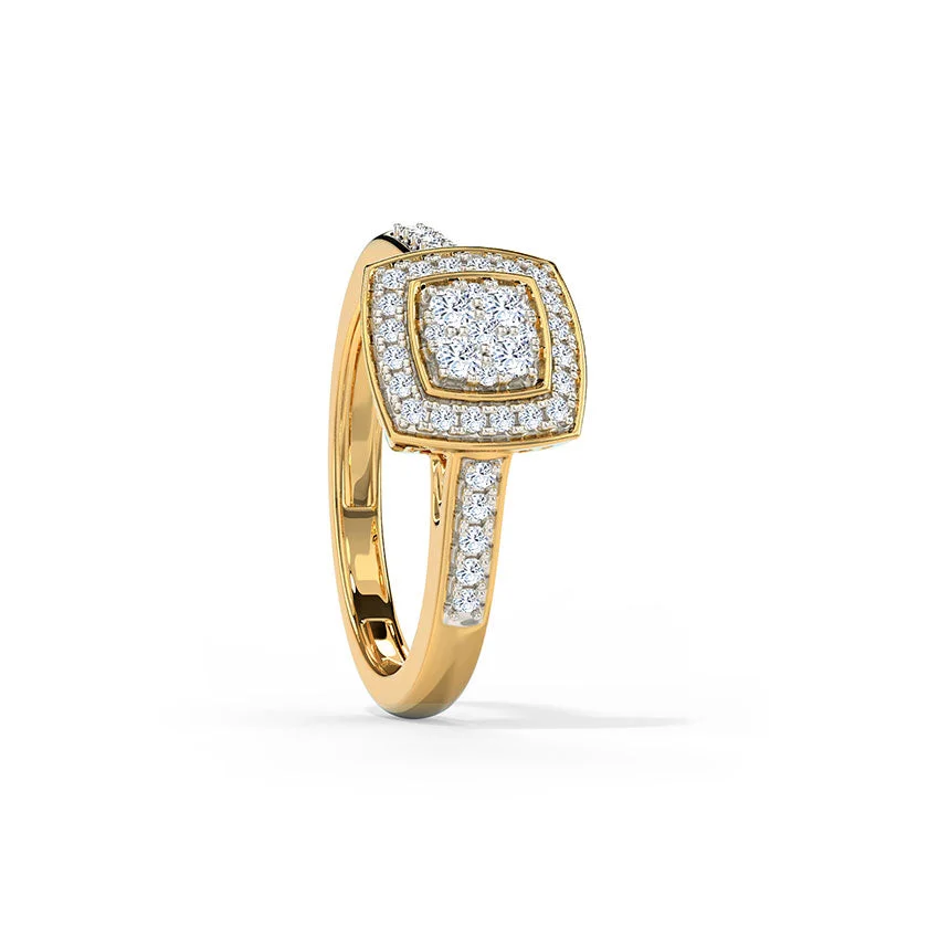 Elite Cushion Diamond Ring