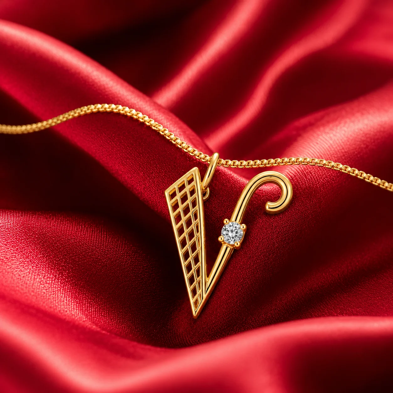 Victory V Diamond Pendant