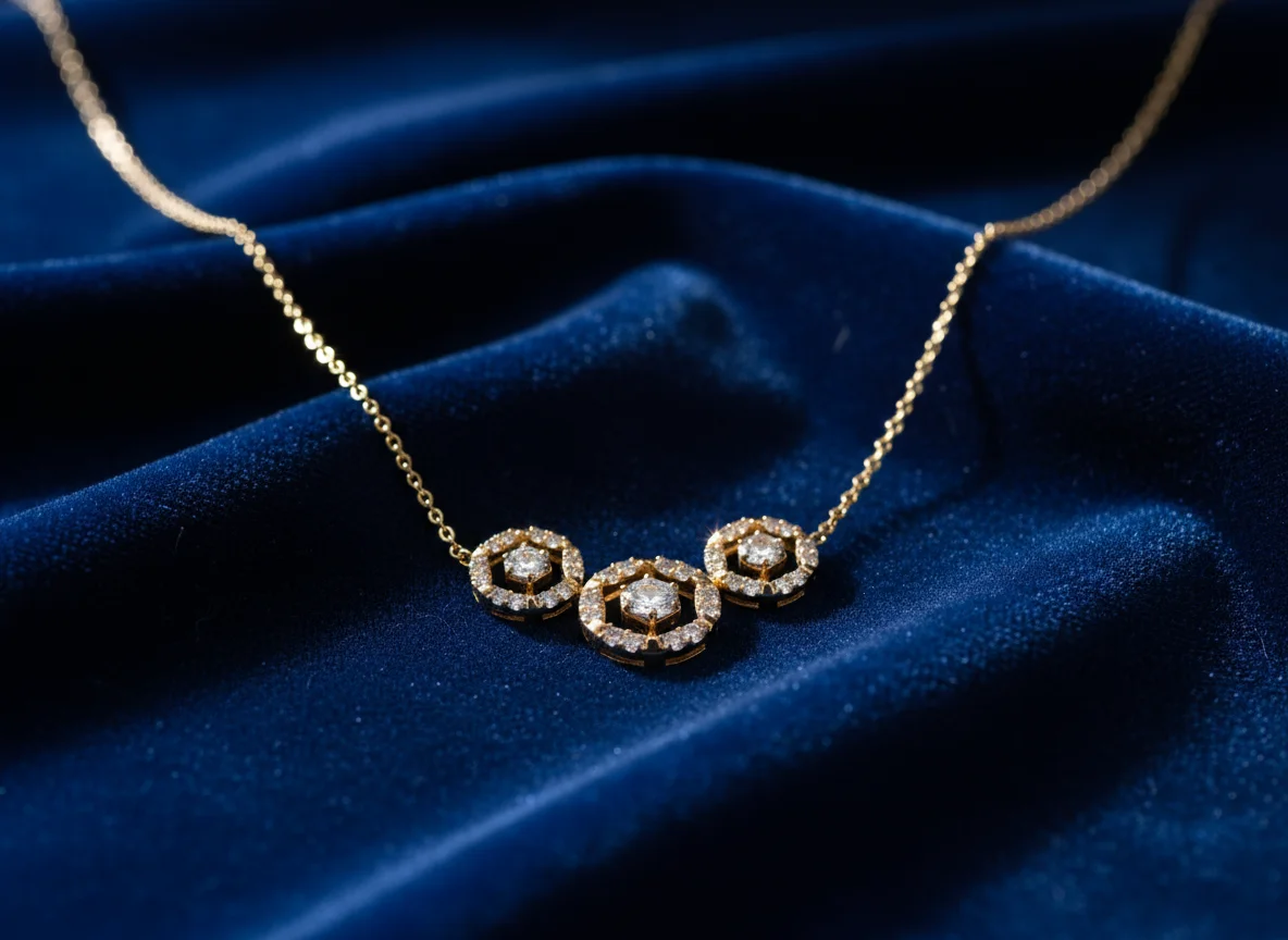 The Lumina Triple Cluster Necklace