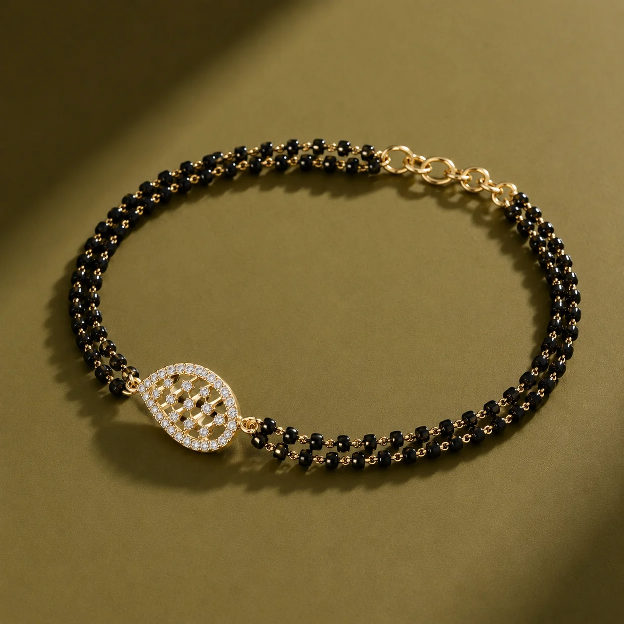 Eternal Leaf Mangalsutra Bracelet