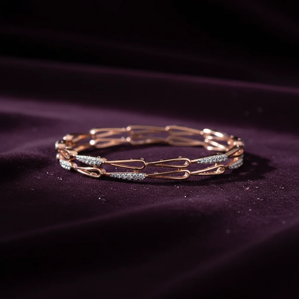 Seraphina Link Diamond Bangle