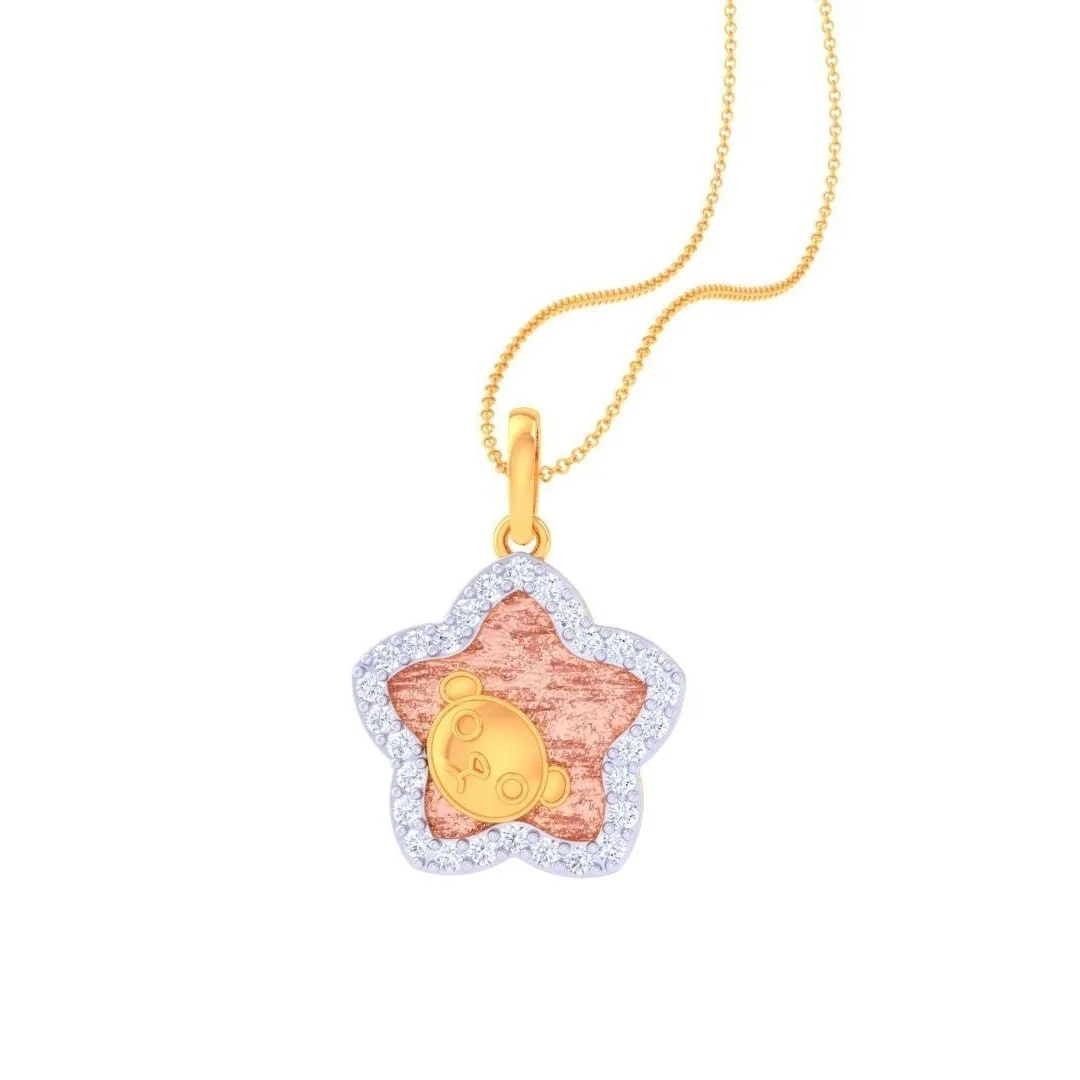 Teddy Star Diamond Pendant