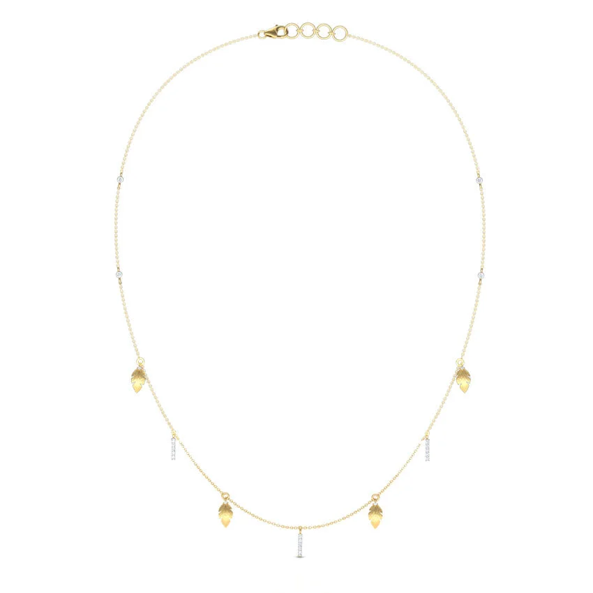 Verdant Whisper Diamond Necklace