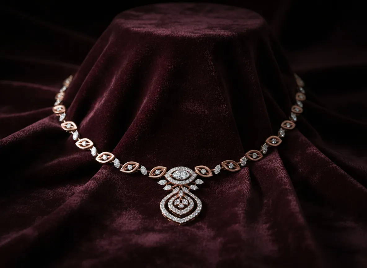 Evara Diamond Aura Necklace