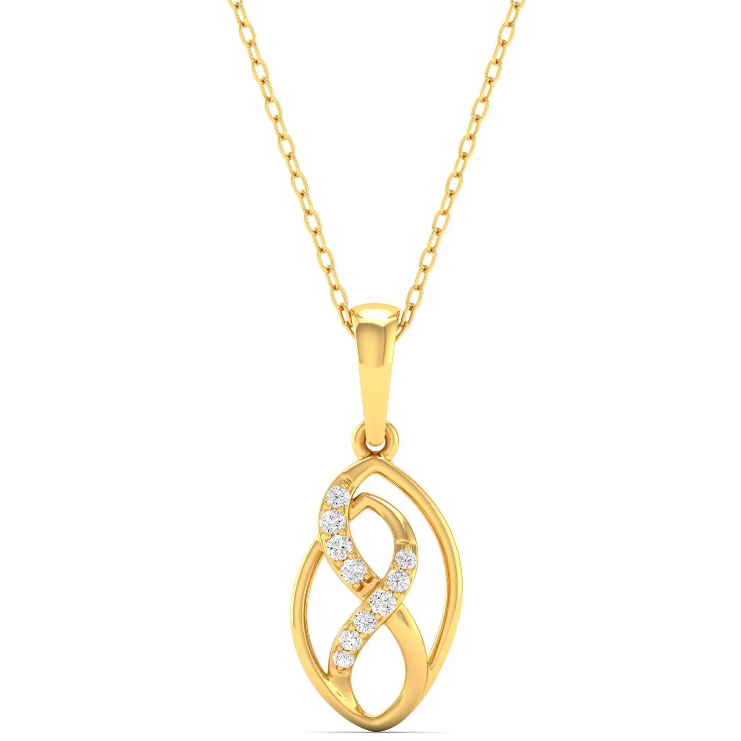 Infinity Grace Diamond Pendant