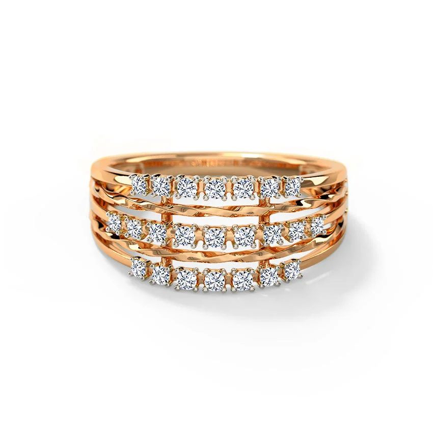 Lustre Flow Diamond Ring