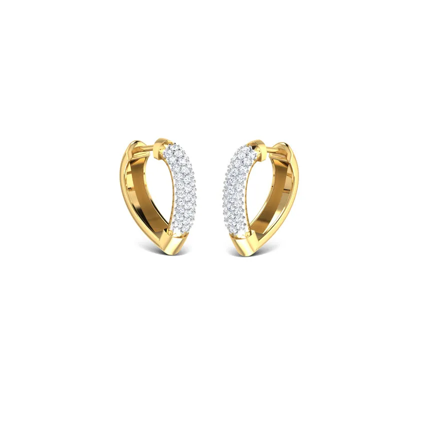 Lumière Yellow Gold Hoops Earring