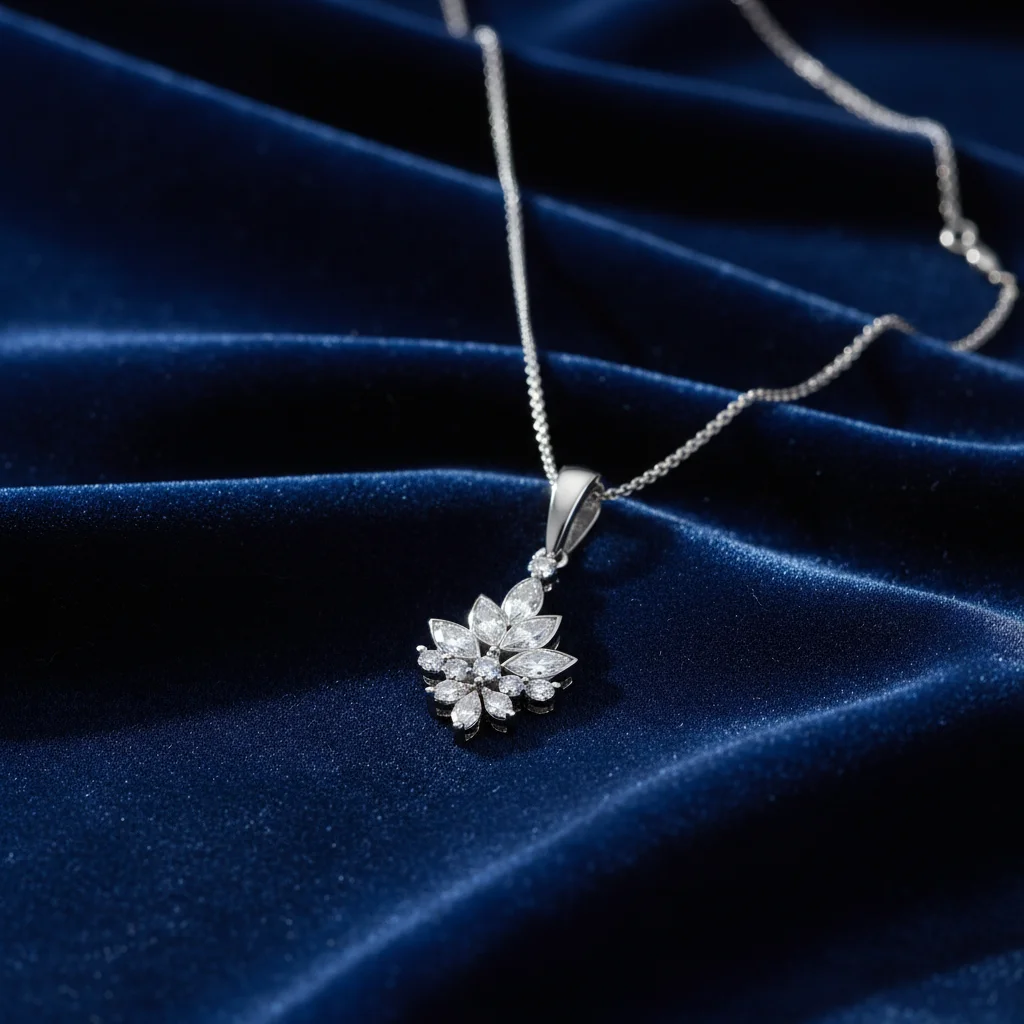 Seraphina Floral Diamond Pendant