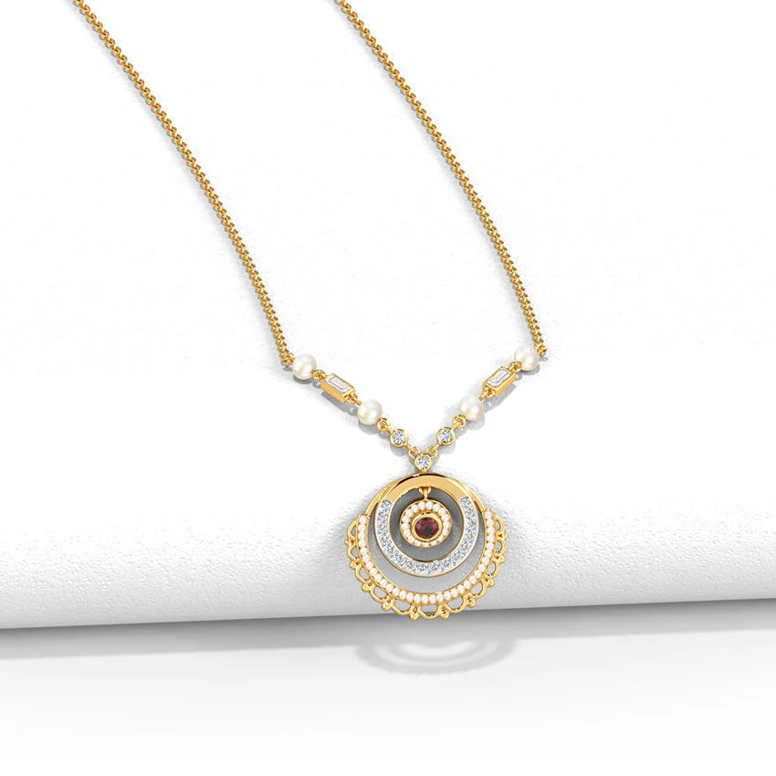 Imperial Pearl Diamond Necklace