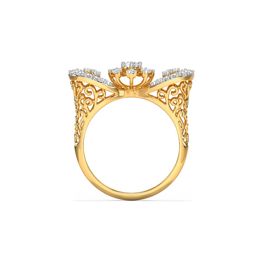 Royal Filigree Diamond Ring
