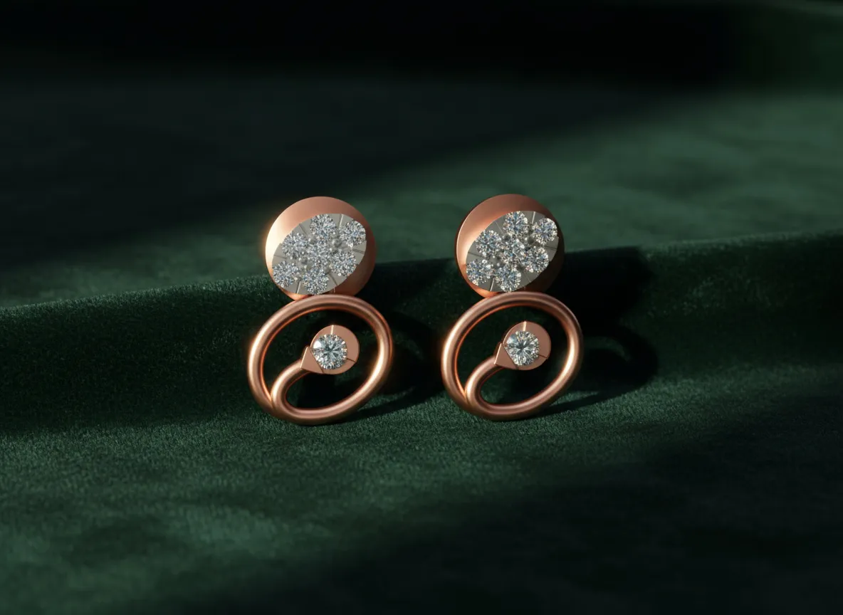 Aurelia Twist Stud Earrings