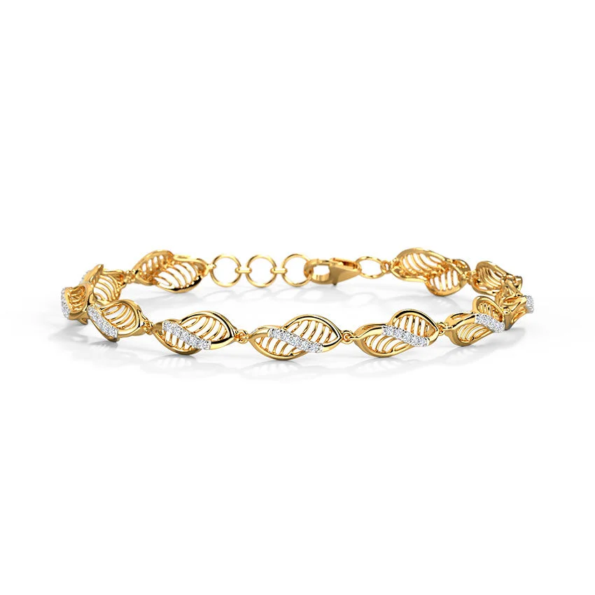 Golden Leaf Whisper Bracelet