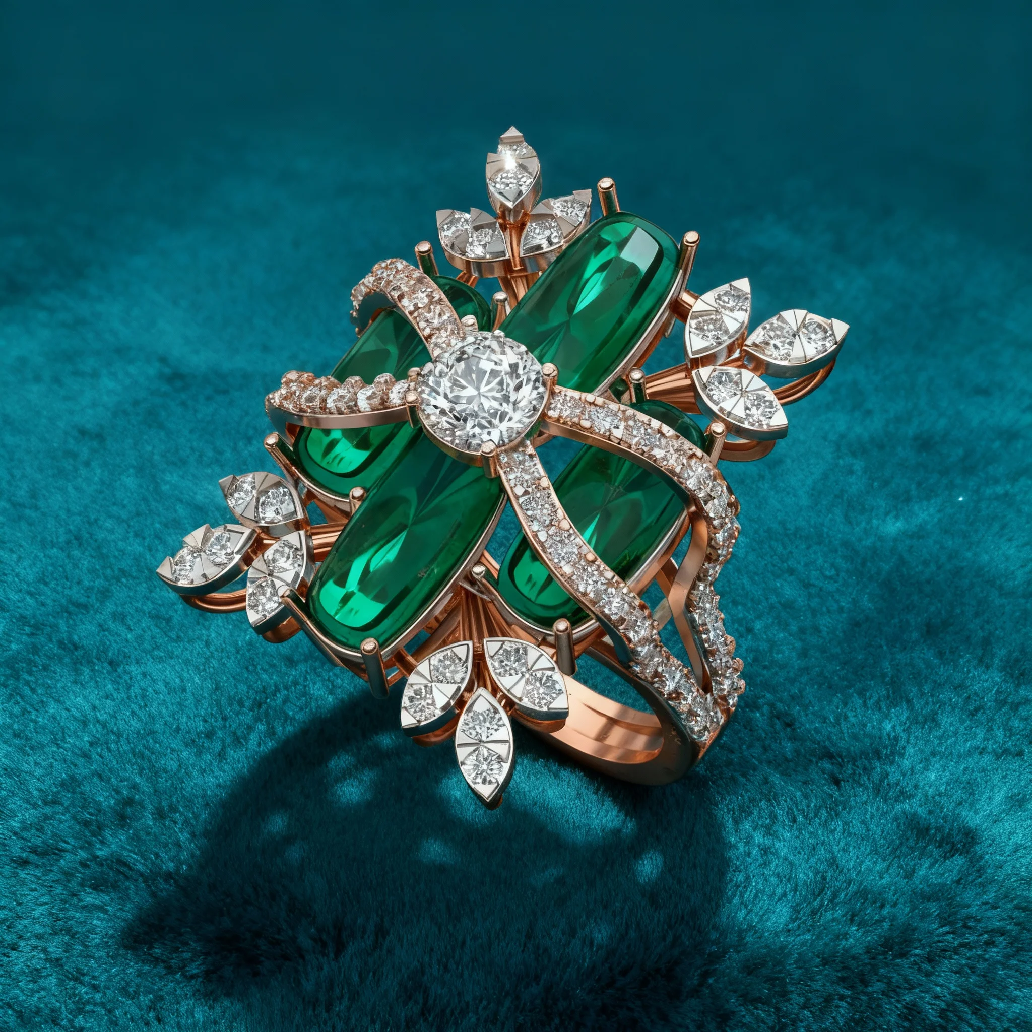 Grand Emerald Trellis Ring