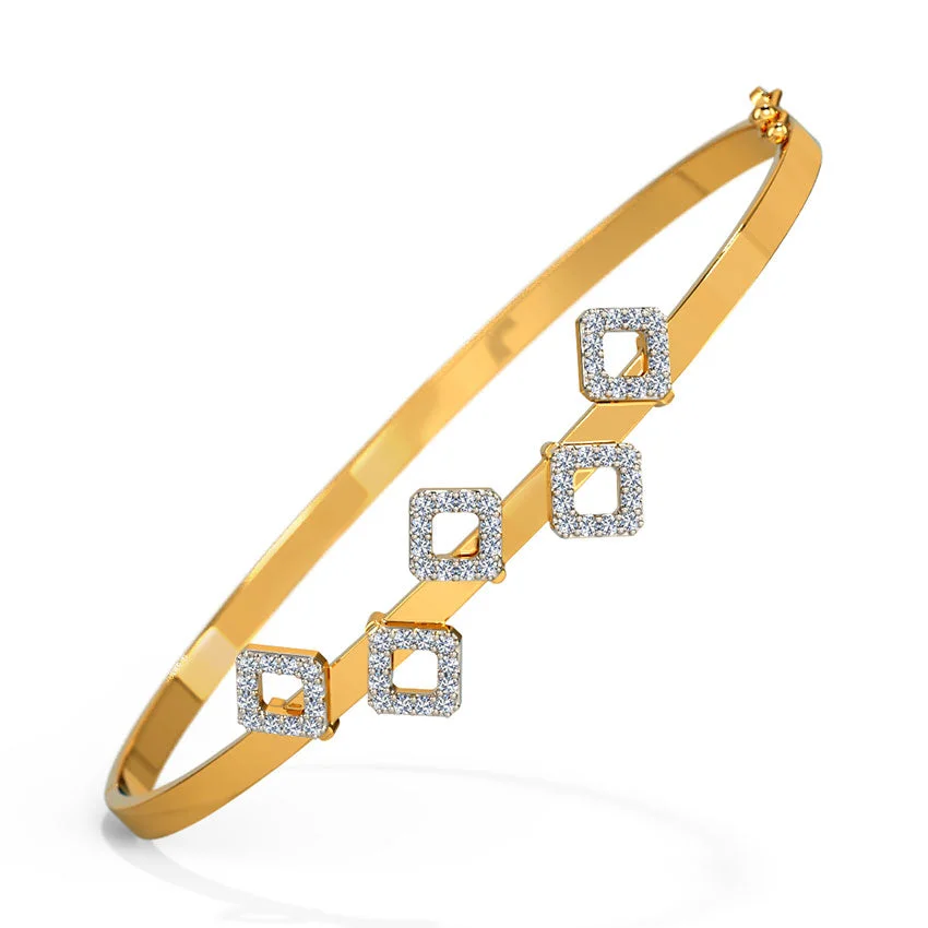Cubique Diamond Bangle Bracelet